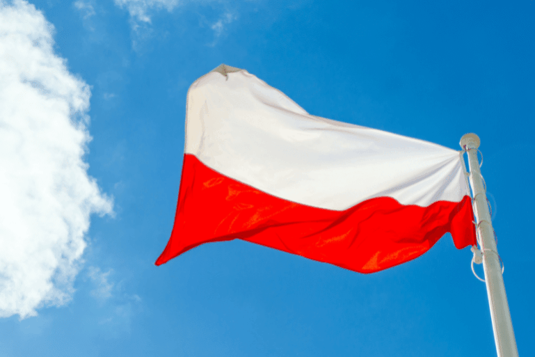 Polnische Flagge
