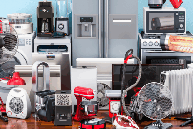 Verschiedene Elektrogeräte